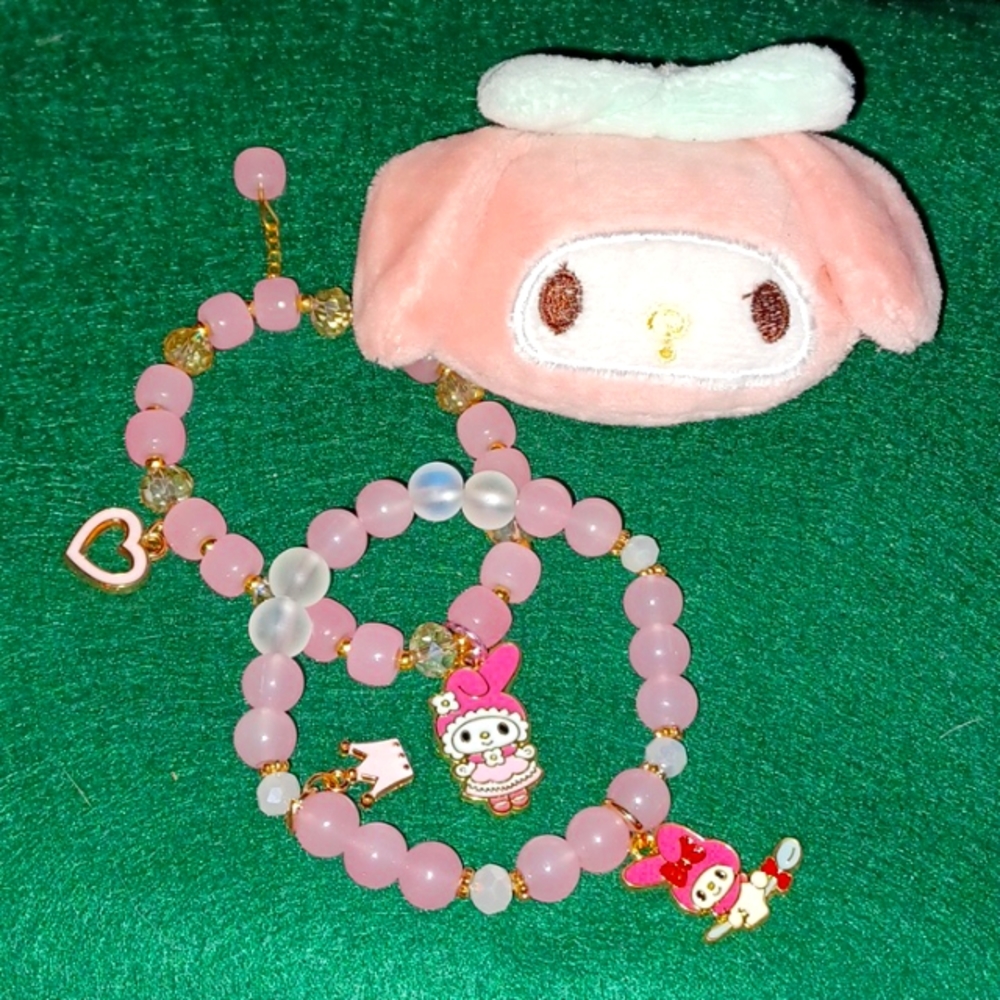 HELLO KITTY'S My Melody Bracelets and Brooch